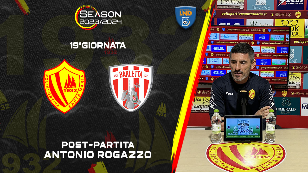 Polisportiva Santa Maria Cilento 0-0 Barletta | Il commento di Rogazzo 