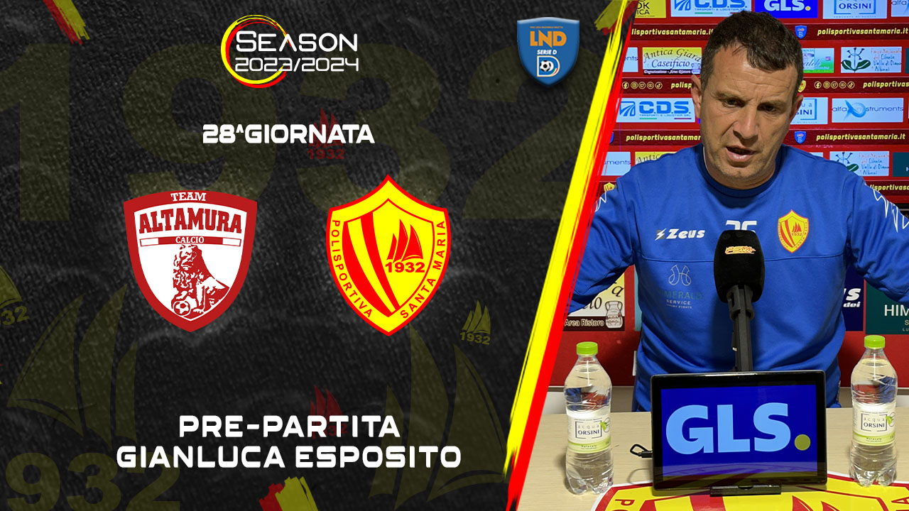 Team Altamura - Polisportiva Santa Maria Cilento | Pre-partita con Esposito 