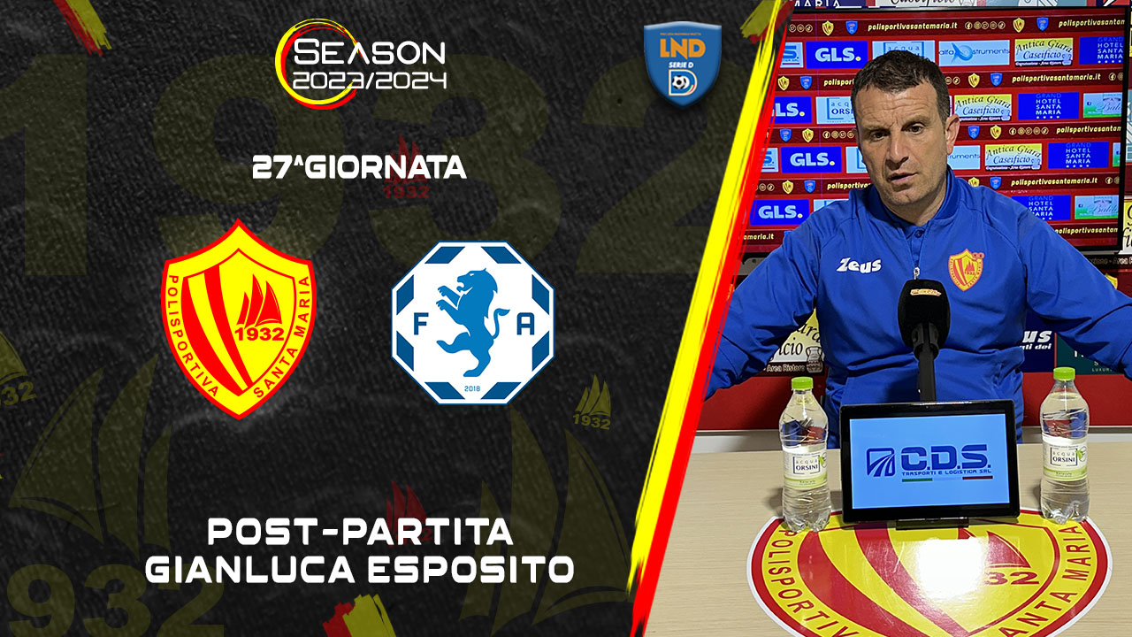 Polisportiva Santa Maria Cilento 0- 3 Fidelis Andria | Post-partita con mister Esposito 