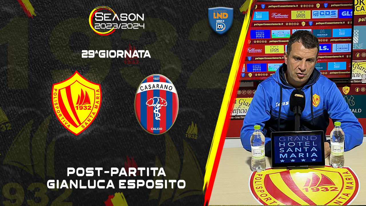 Polisportiva Santa Maria Cilento 3-4 Casarano | Post-partita con mister Esposito 