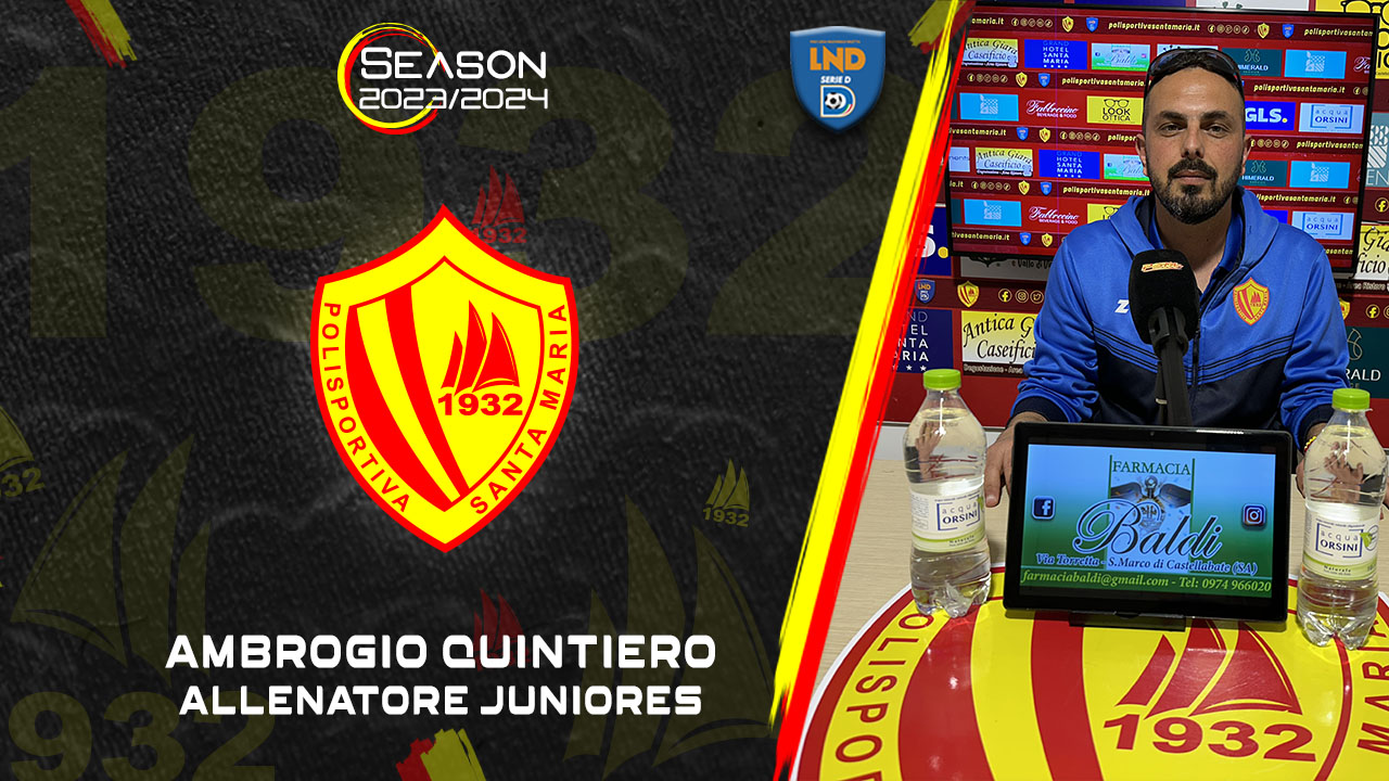 Polisportiva Santa Maria Cilento Juniores | Le parole di mister Quintiero 