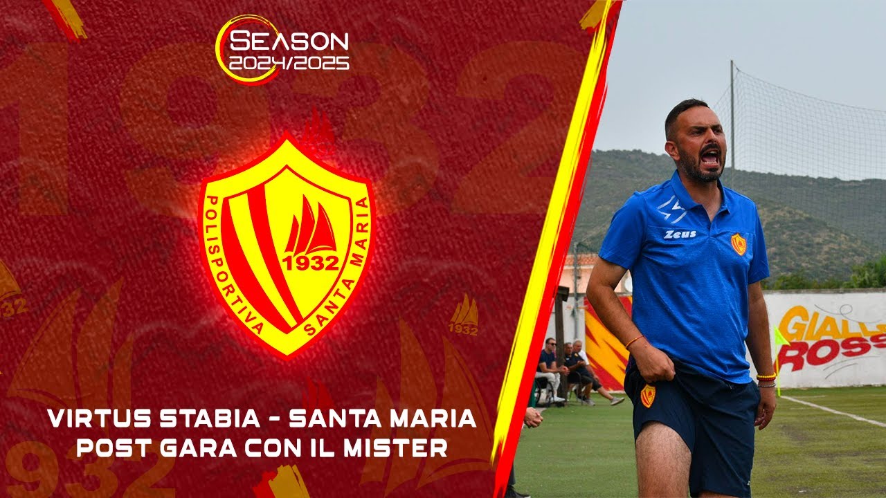 Virtus Stabia 2-0 Polisportiva Santa Maria Cilento | Post-gara con Quintiero 