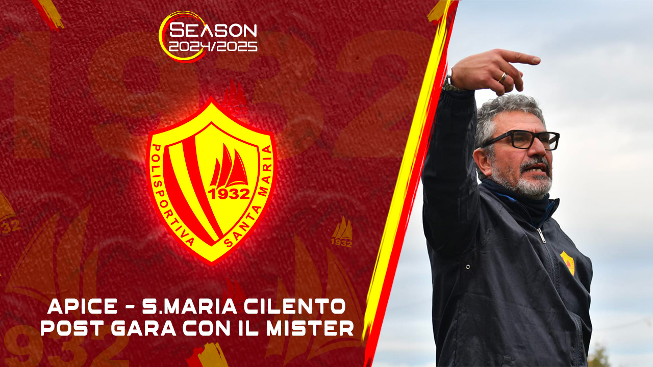 Apice 1-1 Polisportiva Santa Maria | Post gara con il mister 