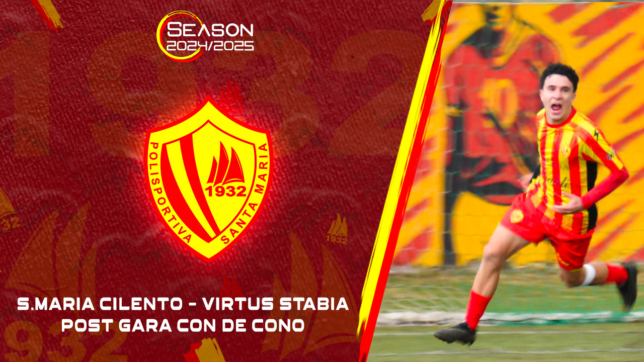 Polisportiva Santa Maria Cilento 1-0 Virtus Junior Stabia | Il commento di De Cono 